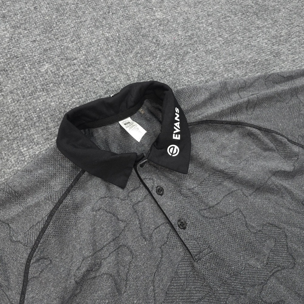 UNRL Polo Shirt Mens Extra Large Gray Camo Stretch Performance Golf Tour Golfing